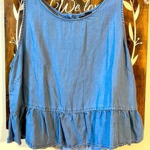 Forever 21 Blue Babydoll Tank